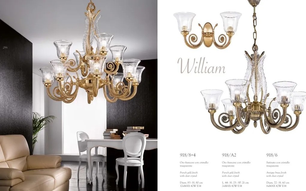 Candelabru LUX deosebit realizat manual William