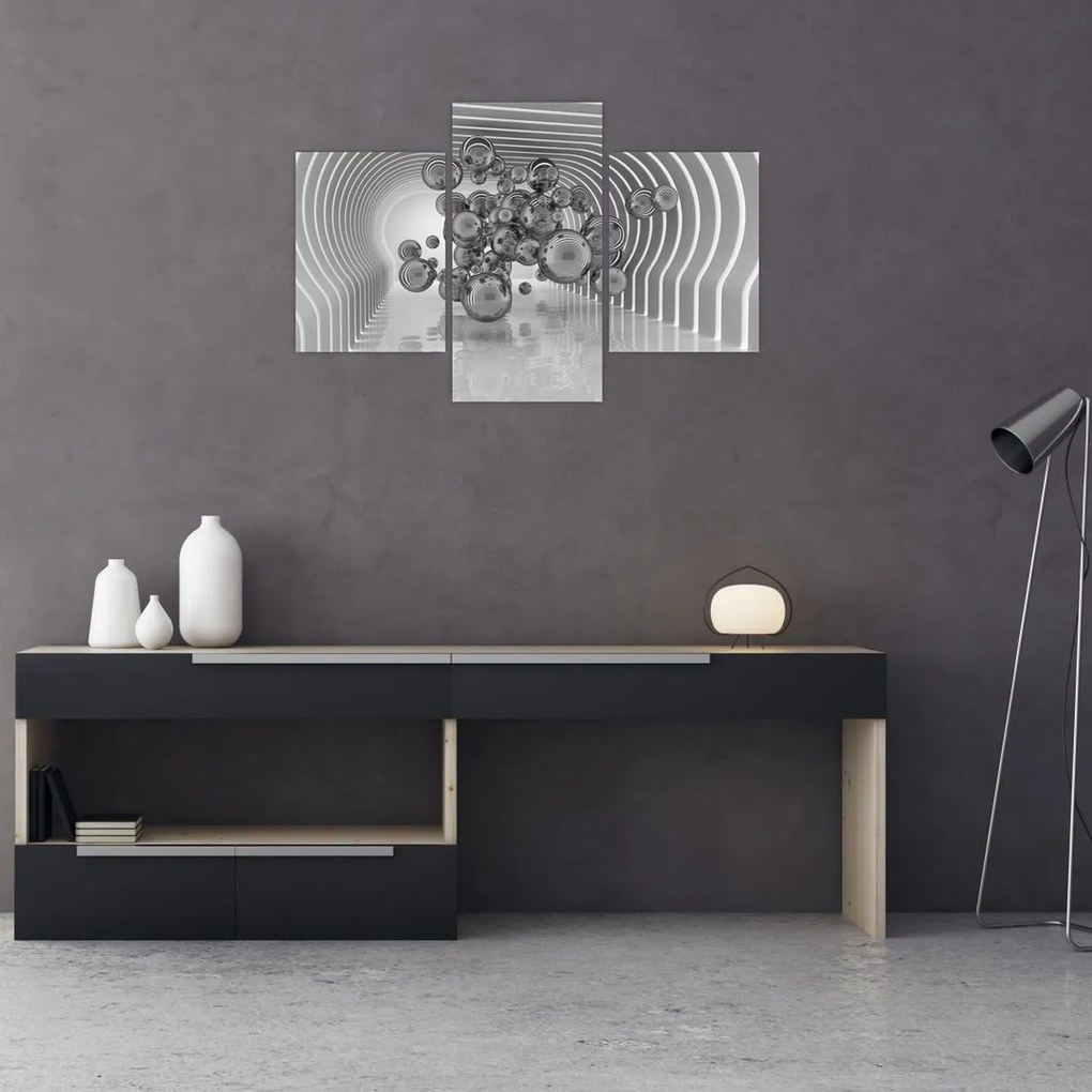 Tablou - Bule albe și negre (90x60 cm)