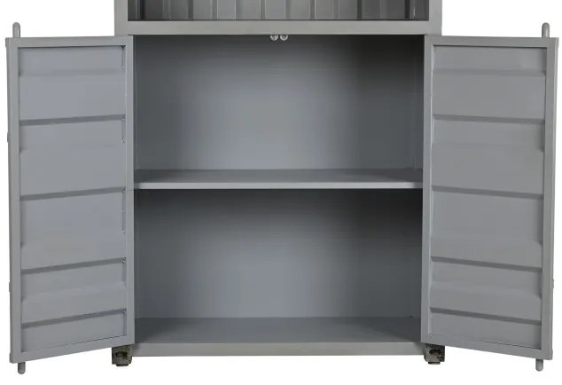 Bufet, gri, din metal, stil industrial, Cargo
