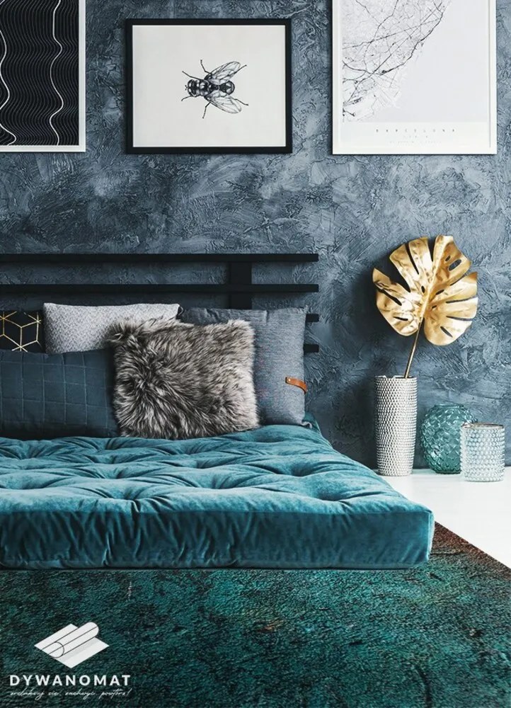 Covor interior din vinil Beton verde maro