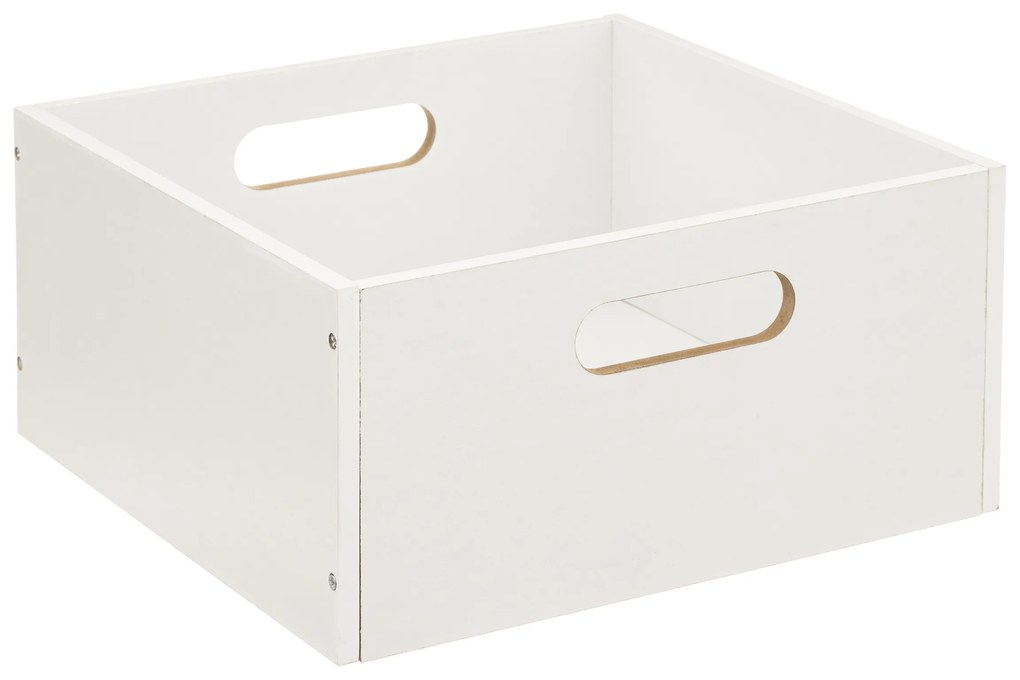 Cutie depozitare cu manere, efect lemn, 31 x 15 cm