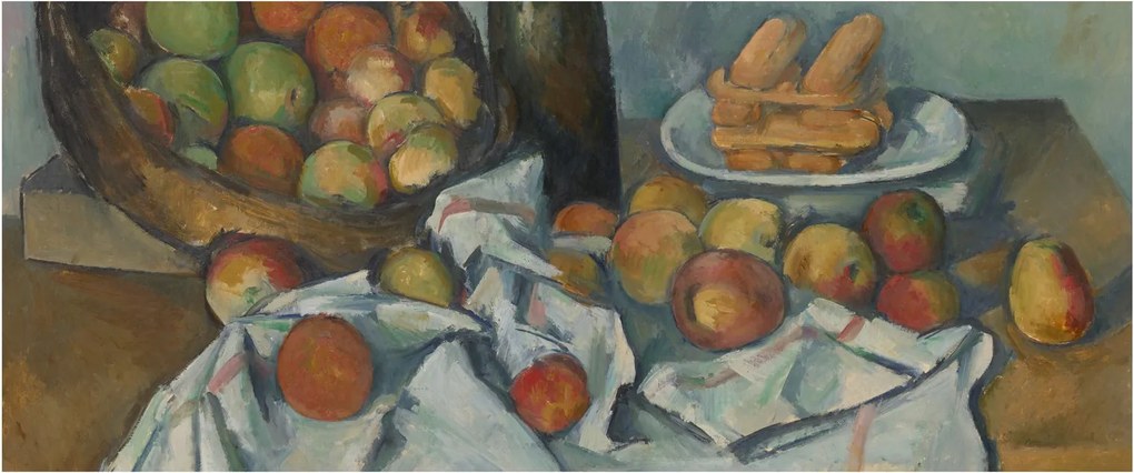 Tablou - Paul Cezanne, The Basket of Apples, reproducere (120x50 cm)
