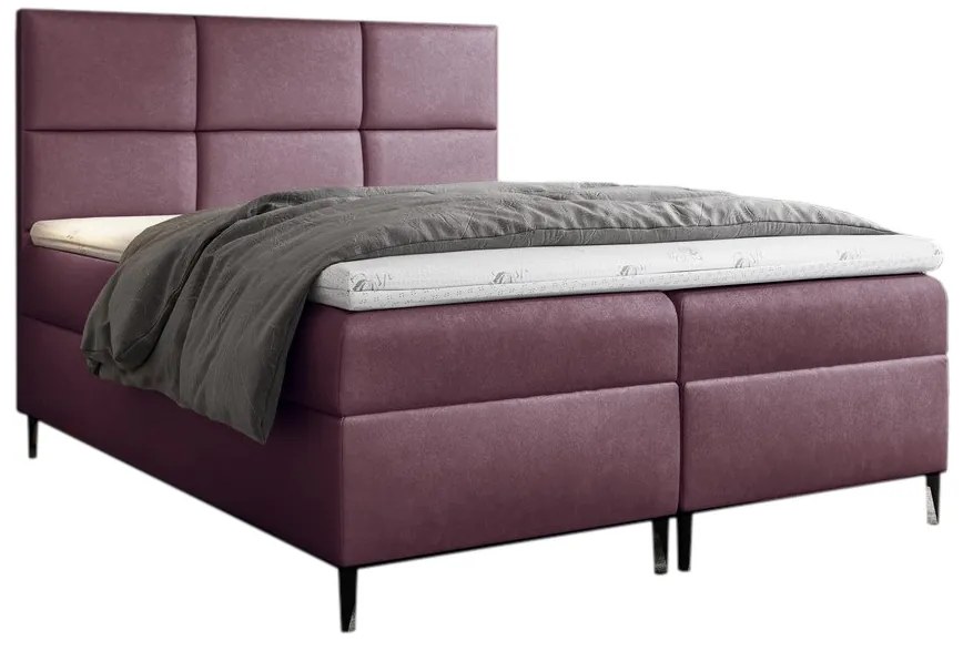 Expedo Pat tapițat boxspring GRETA + topper, 180x200, fancy 63