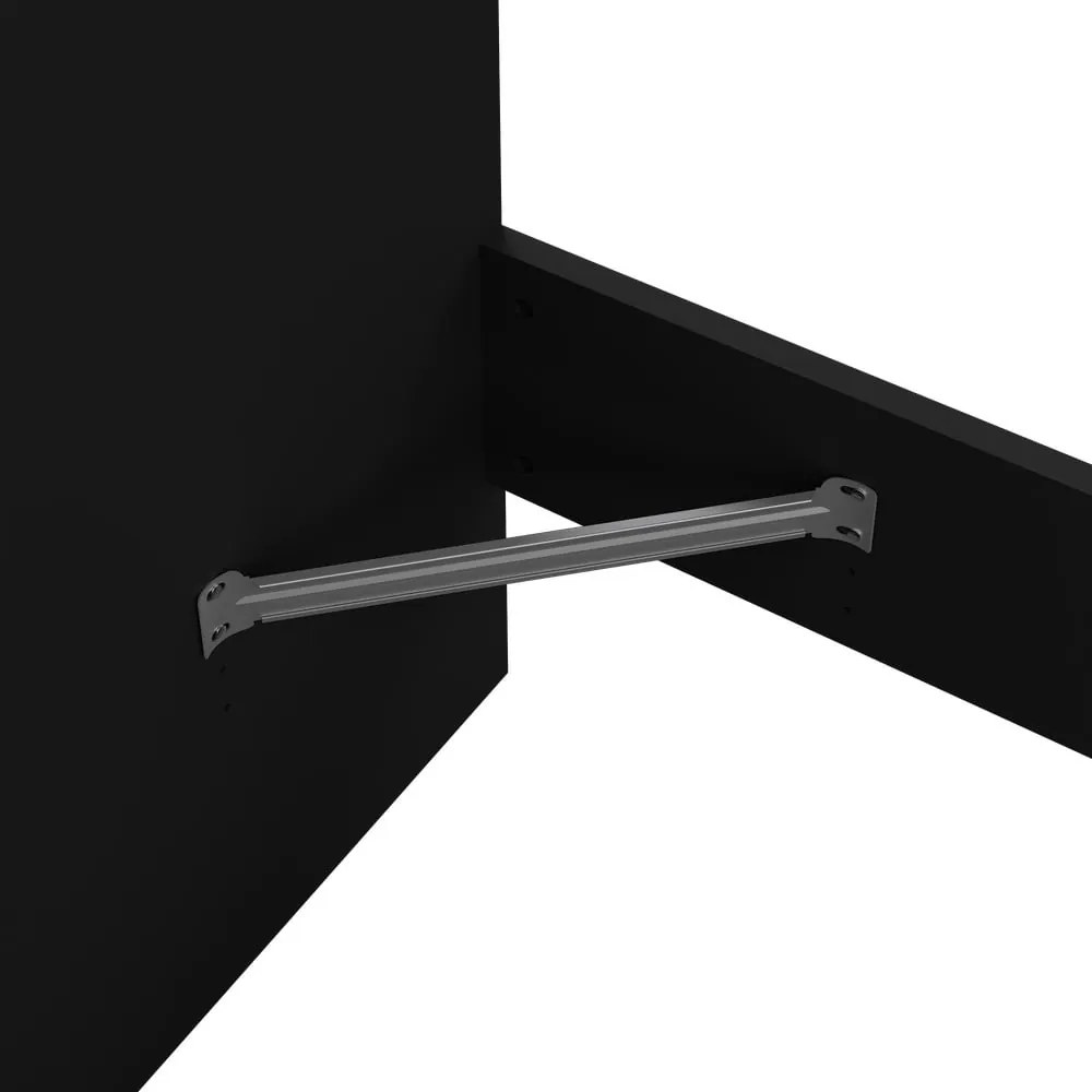 Pat negru 90x190 cm Naia – Tvilum