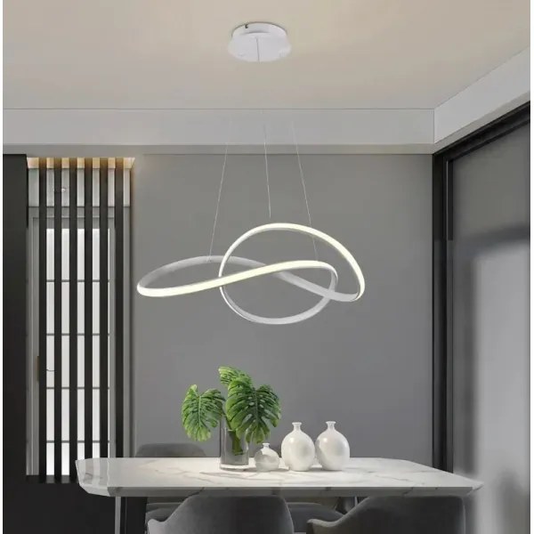 Lustră LED dimabilă pe cablu Brilagi COSMOWAVE LED/70W/230V 3000-6500K alb + telecomandă