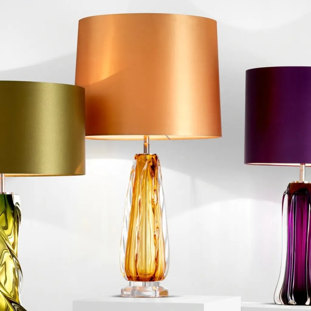 Veioza, lampa de masa LUX Flato galben 110411 HZ