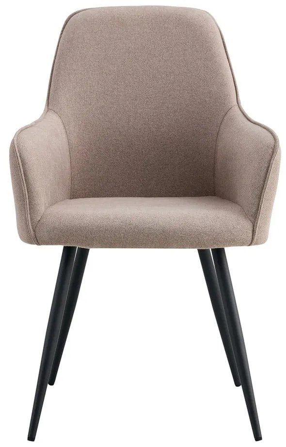 Set de scaune de sufragerie gri cu cotiere 2 buc. tapițat Harbo – House Nordic