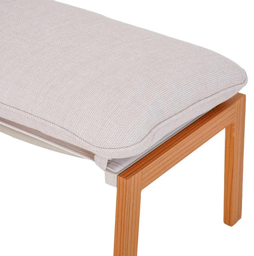 KALEM șezlong de grădină cu suport pentru picioare