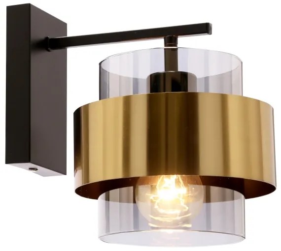 Lampă de perete SPIEGA 1xE27/60W/230V auriu/negru
