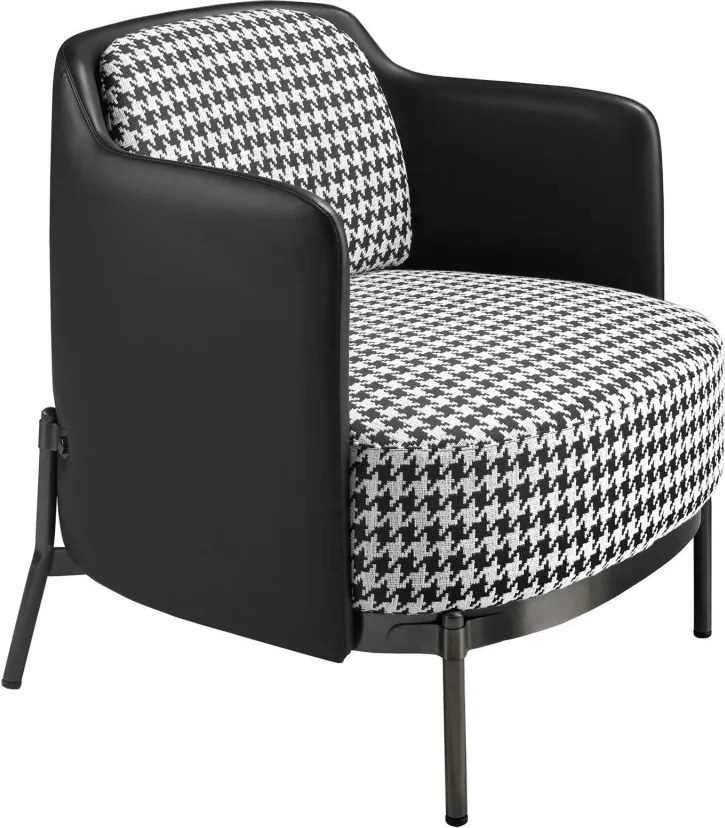 Fotoliu elegant design italian White and Black