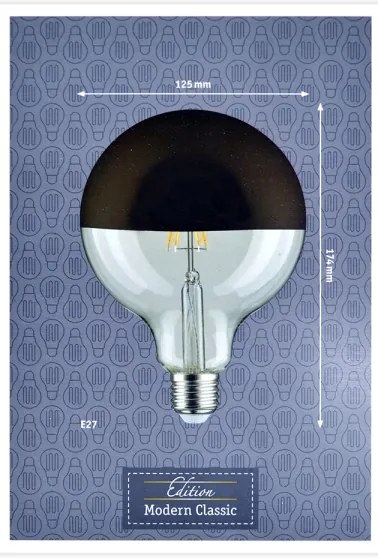 Bec LED dimabil cu cap sferic oglindit E27/6,5W/230V Paulmann 28679