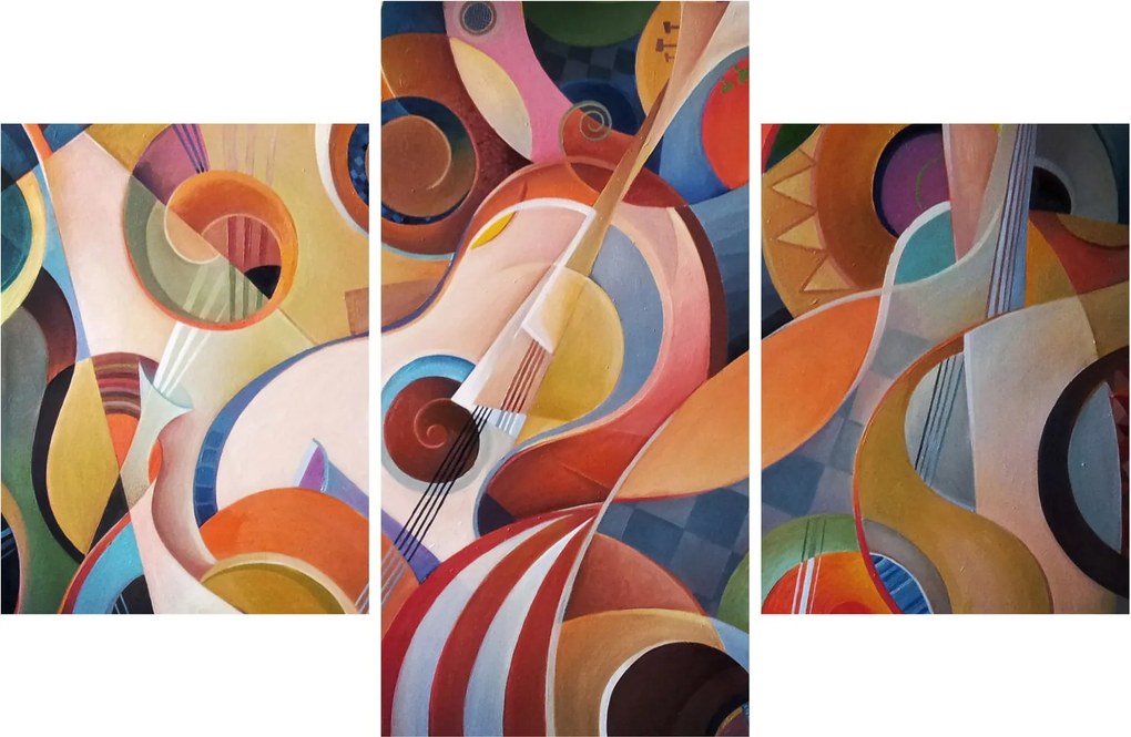 Tablou - Abstract muzical (90x60 cm)