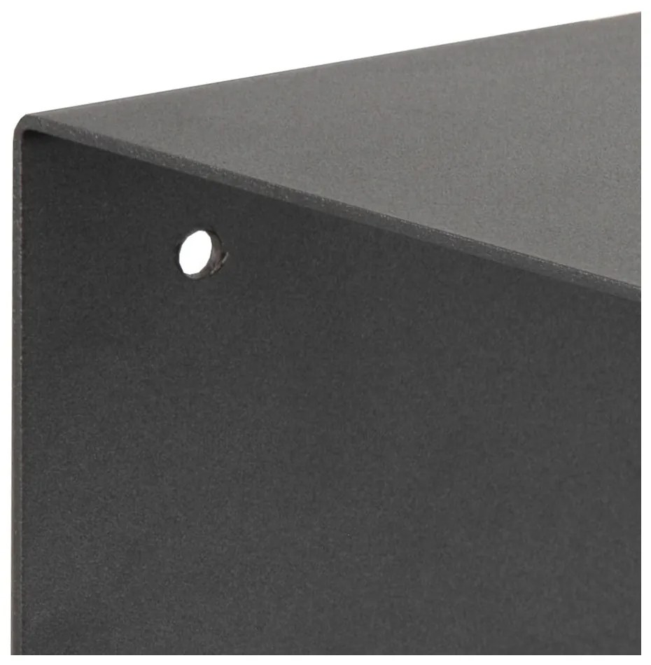 Raft dublu de perete din metal Actona Joliet, lățime 35 cm, negru