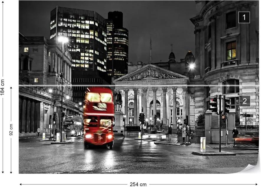 Fototapet GLIX - City London Red Bus + adeziv GRATUIT Tapet nețesute - 254x184 cm