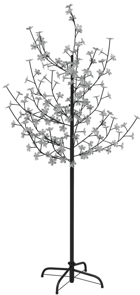 Copac cu flori de cires, alb cald, 120 LED-uri, 150 cm 150 cm, 1