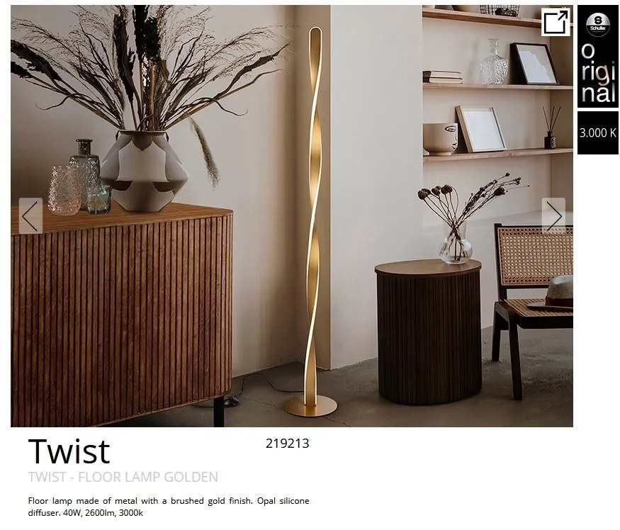 Lampadar/Lampa de podea LED design modern Twist