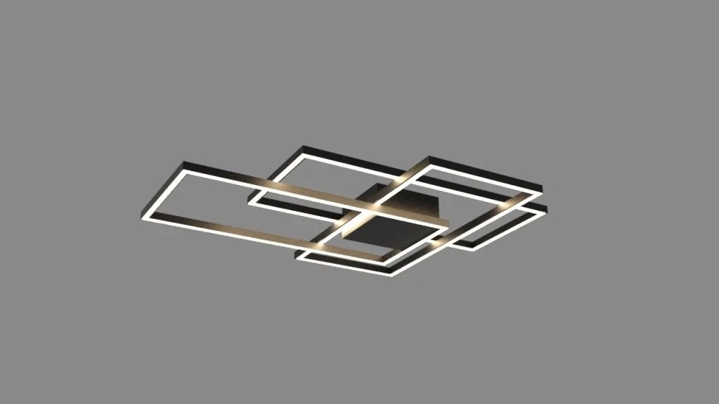 Lustra LED design modern geometric Erick negru
