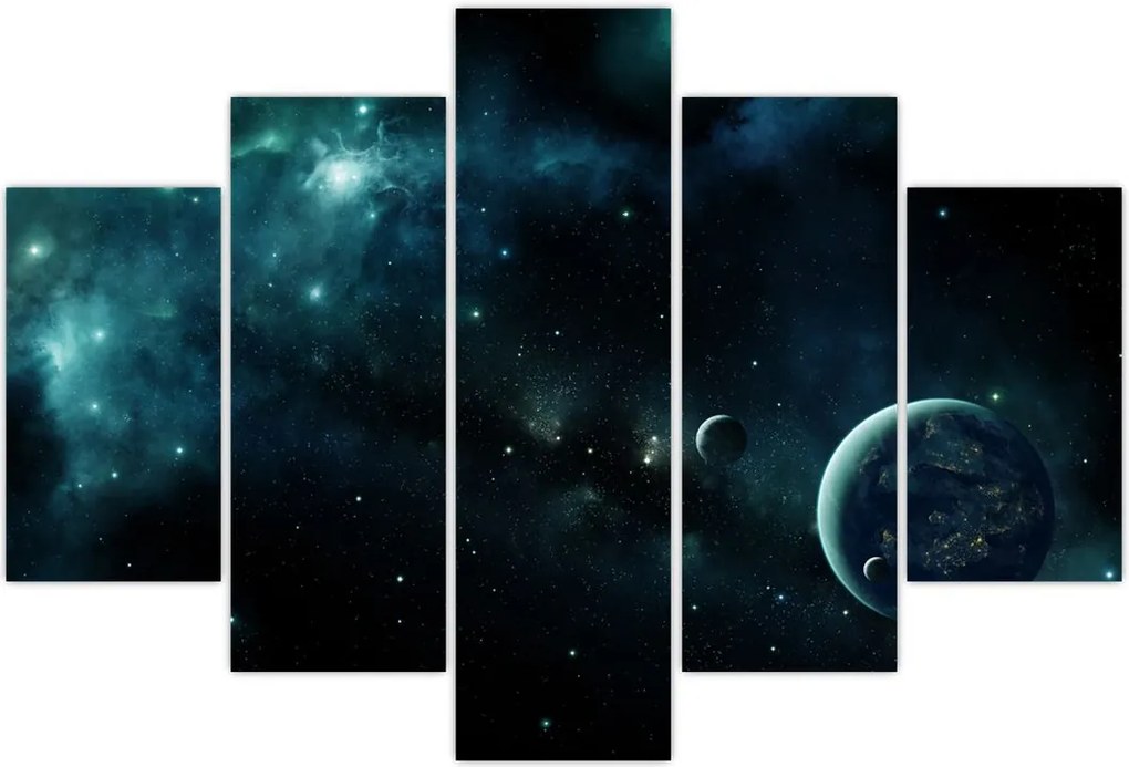 Tablou - Viața în spațiu (150x105 cm)