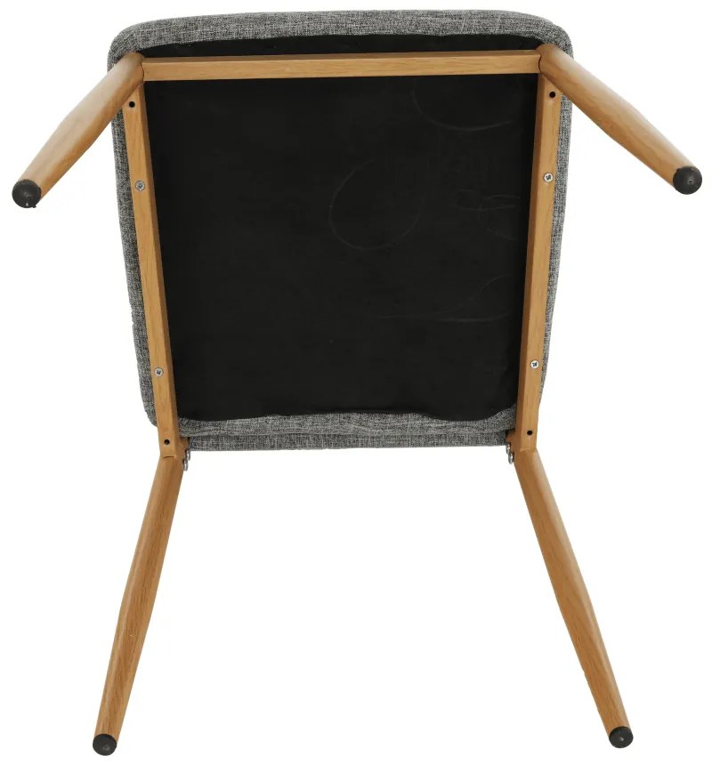 Scaun de sufragerie Collort nova (gri deschis + fag). 744541