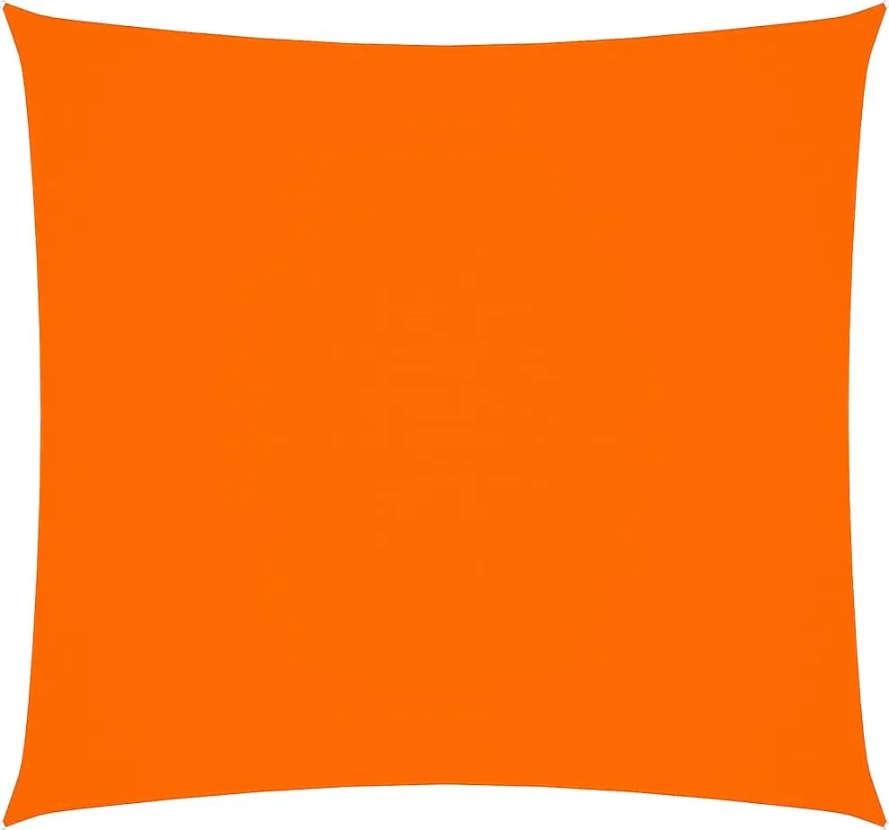 vidaXL Pânză parasolar, portocaliu, 7x7 m, țesătură oxford, pătrat