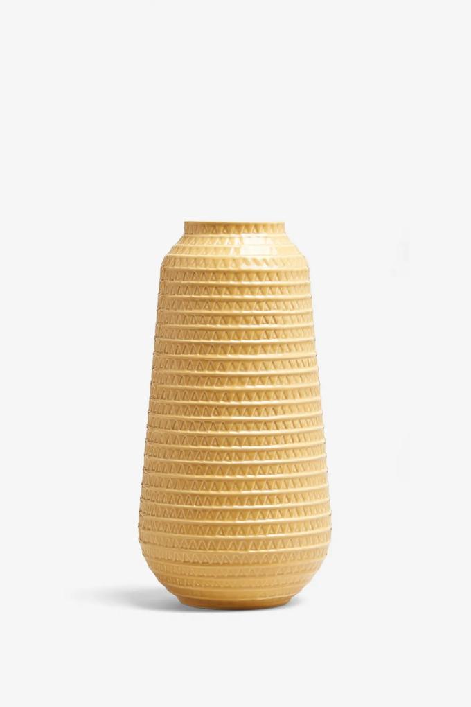 Vaza Mare cu model in relief (Ocru) 38 cm