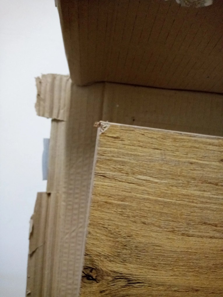 OFERTA Masa de dining alba cu blat in decor stejar lancelot ADAM 120x68 Clasa a II-a.