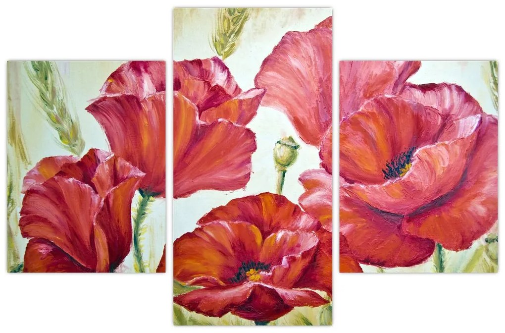 Tablou - Mac - flori (90x60 cm)