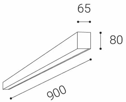 Plafonieră LED LED2 LINO LED/24W/230V 3000K/3500K/4000K alb 90 cm