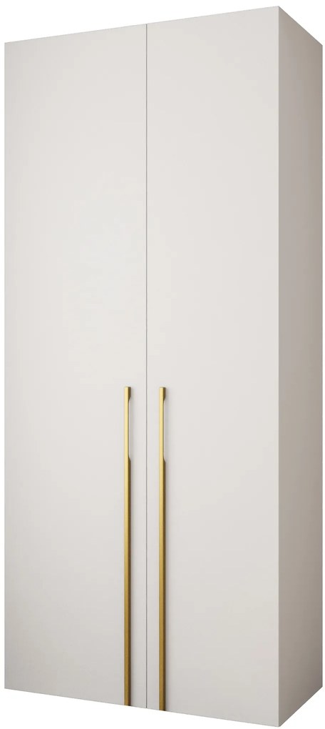 Dulap de haine 110 cm Carmela 50-3 (alb + Auriu). 1126770