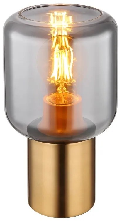 Veioza, lampa de masa design modern Ninjo alama, fumuriu