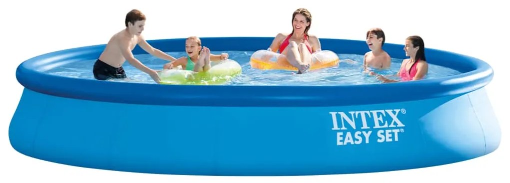 Intex Piscina Easy Set cu sistem de filtrare, 457 x 84 cm