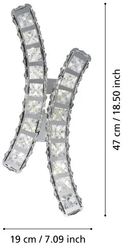 Aplică LED Eglo 39004 TONERIA LED/12W/230V