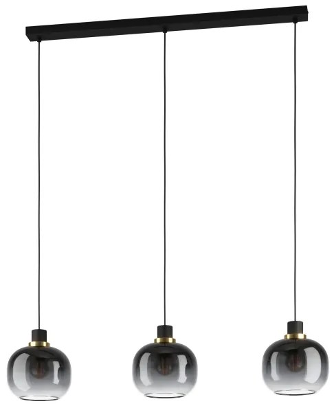 Lustră pe cablu OILELLA 3xE27/40W/230V gri Eglo 99617
