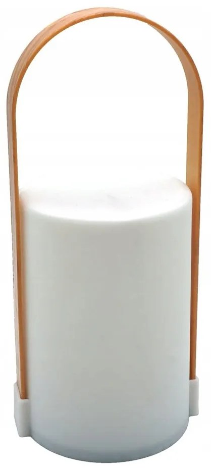 Lampă de birou LED cu mâner LUNARI 25 cm, albă