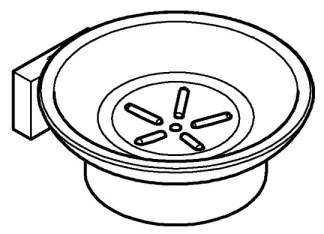 GROHE 40754001 - Suport pentru săpun ESSENTIALS CUBE crom lucios