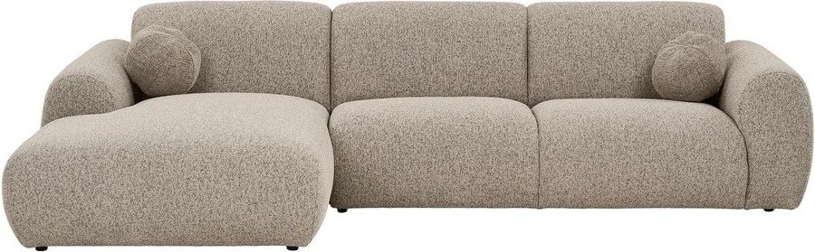 Colțar grej (cu colț pe partea stângă/cu șezlong) Clyde – House Nordic