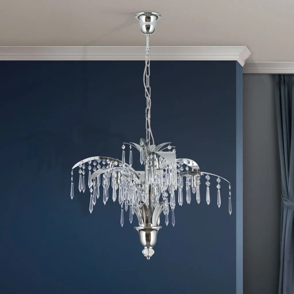 Lustra cristal eleganta stil modern Palme 6L chrome plated