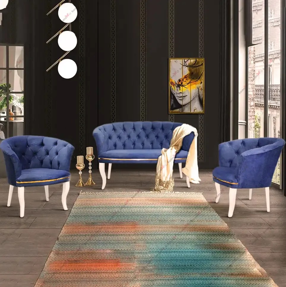 Canapea Milano culoare albastru 2 locuri