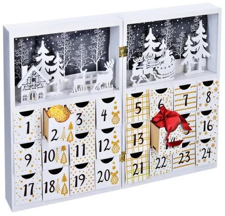 Solight 1V244 - Calendar de Advent cu LED/2xAAA