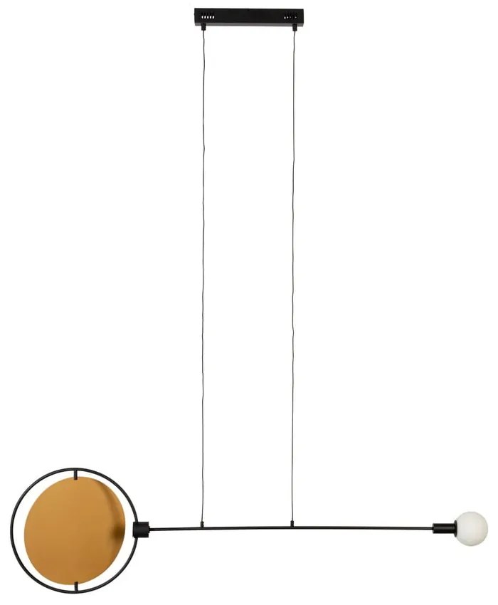 Lustră galben ocru/neagră LED cu intensitate reglabilă Sirius – Zuiver