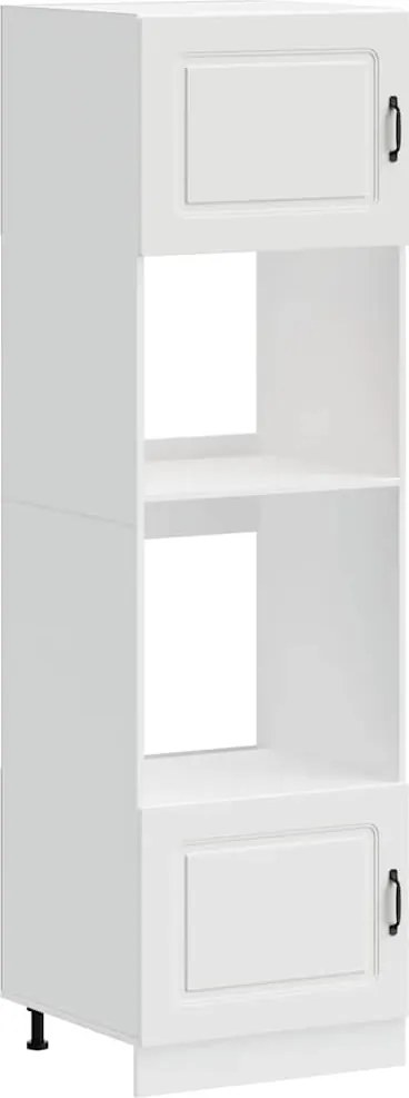 vidaXL Dulapuri pentru cuptor 2 buc Kalmar Alb lemn prelucrat