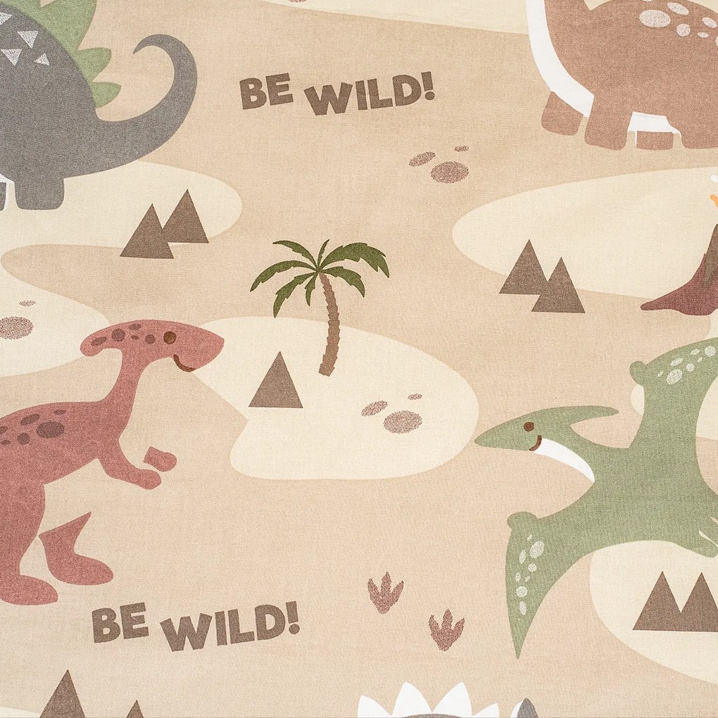 Lenjerie de pat din bumbac pentru copii 4Home Dinoworld, 140 x 200 cm, 70 x 90 cm, 140 x 200 cm, 70 x 90 cm