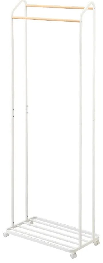 Suport pentru haine alb cu roți din metal Tower – YAMAZAKI