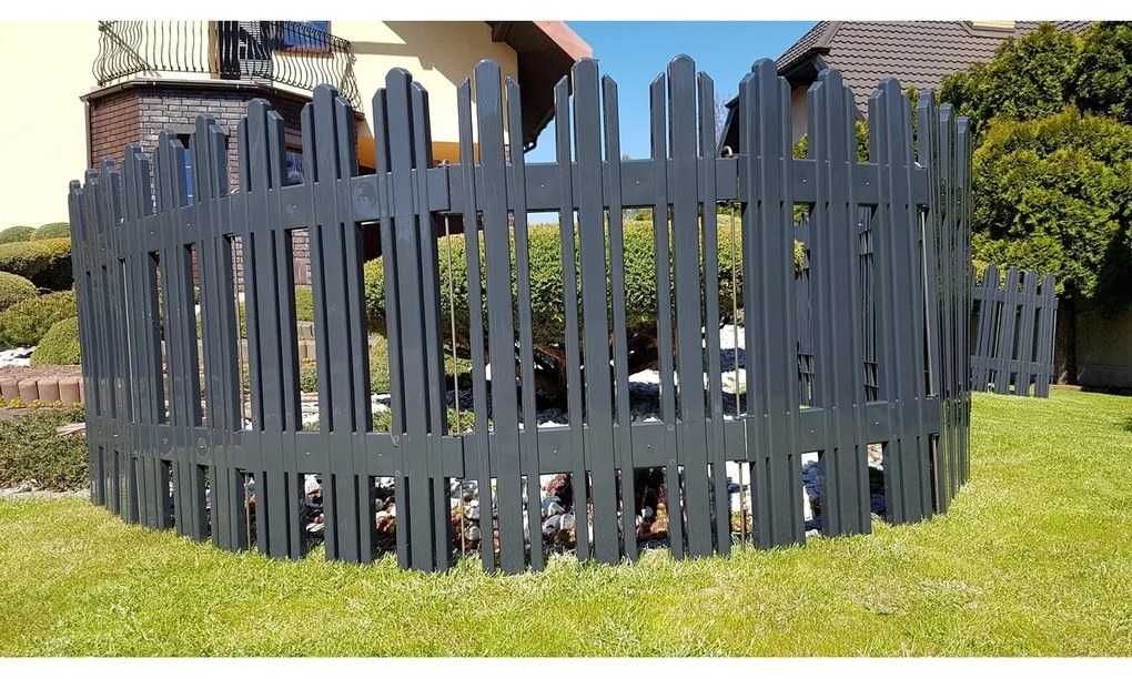 Gard de grădină Mega antracit, 4,7 m