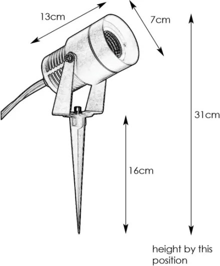 Markslöjd 107714 - Lampă LED de exterior GARDEN24 LED/6W/24V IP44 crom mat