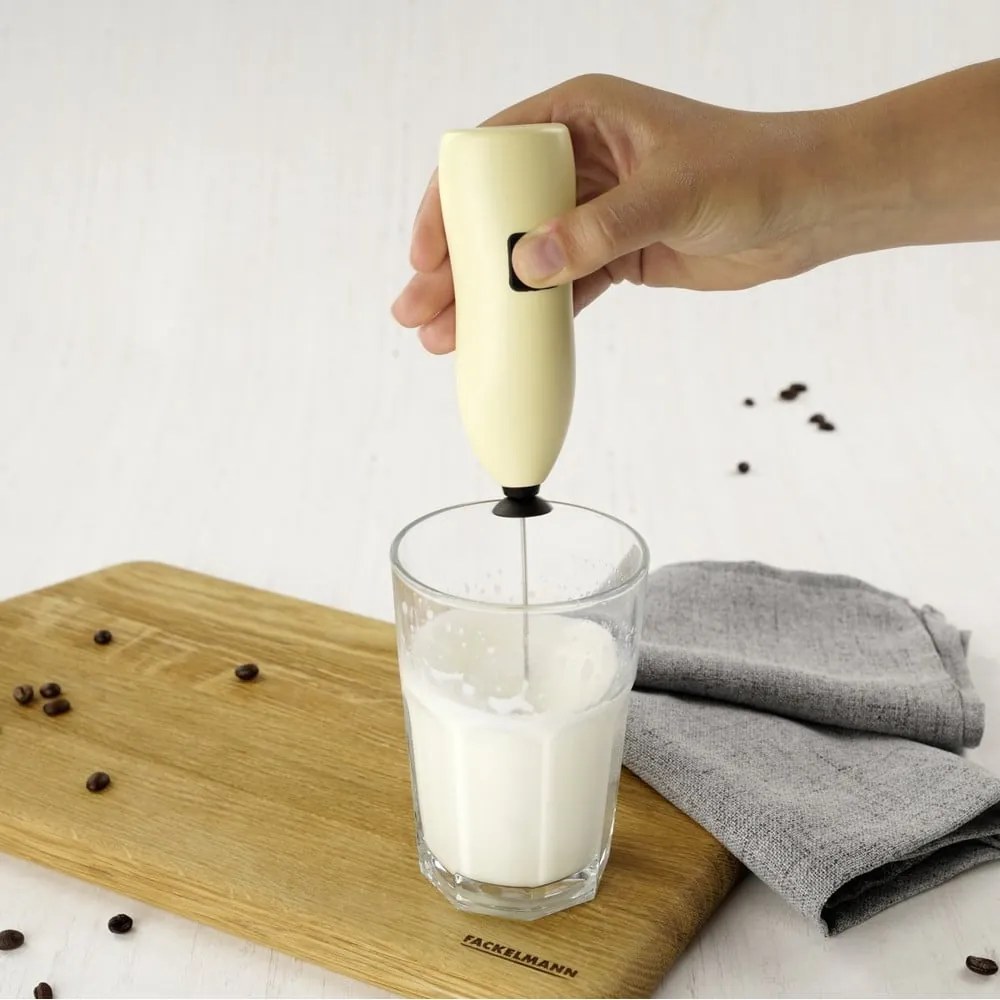 Aparat pentru spumă lapte Fackelmann Coffee & Tea, galben