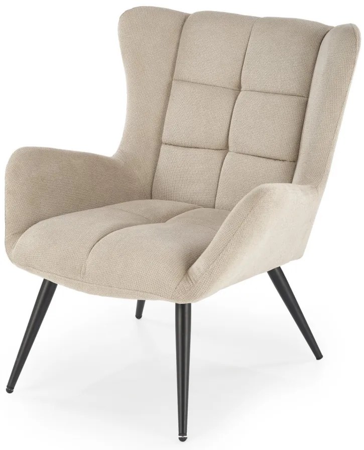 Fotoliu Byron stofa bej H92 cm