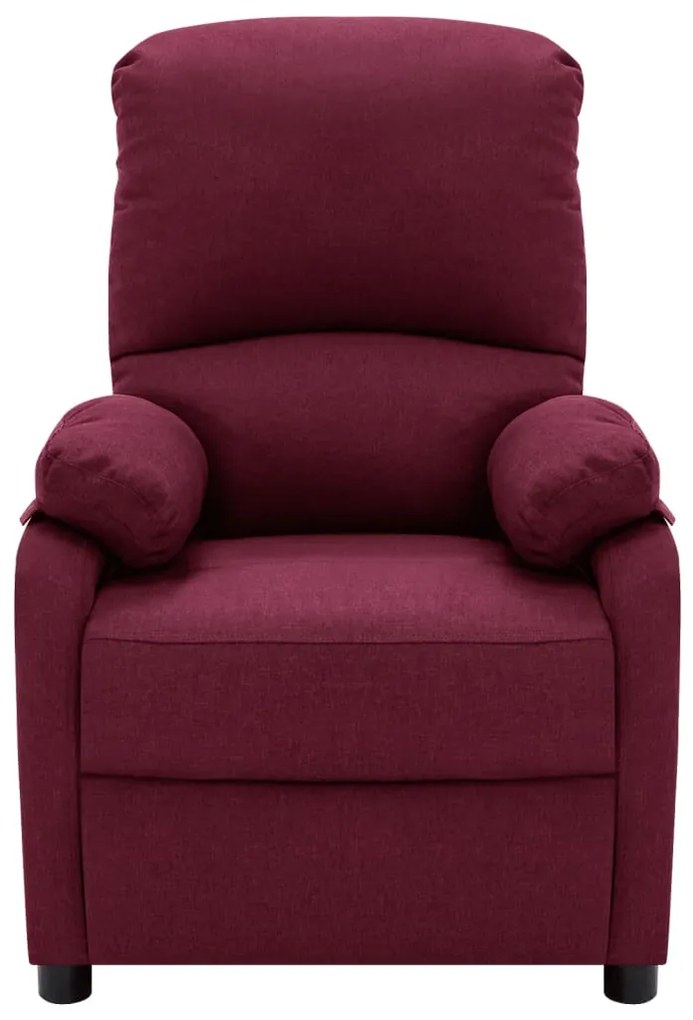 324086 vidaXL Fotoliu de masaj rabatabil, violet, material textil