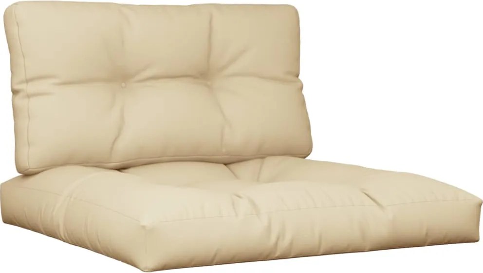 vidaXL Perne pentru paleți, 2 buc., bej, material textil