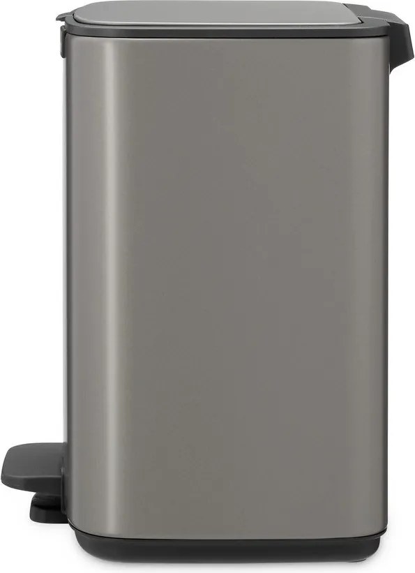 Coș de gunoi gri cu pedală din oțel 7 l Bo – Brabantia